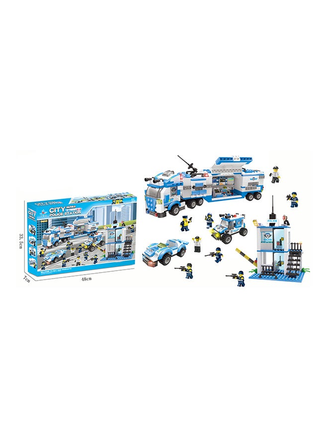 City Police Station Building Blocks, 858 pcs  - Image 2