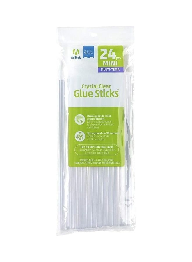 Adtech Mini Hot Glue Stick Clear - Image 1