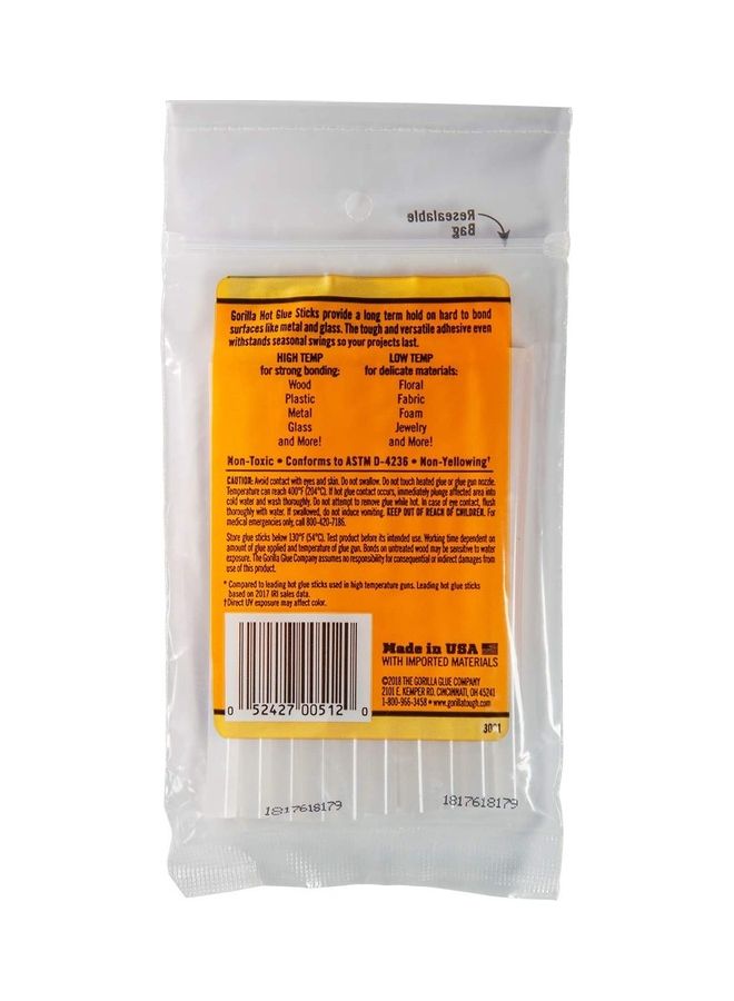 Gorilla Hot Glue Sticks Clear  - Image 2
