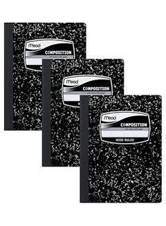 Mead Composition Notebooks 9 x 7.5 Inch Black 