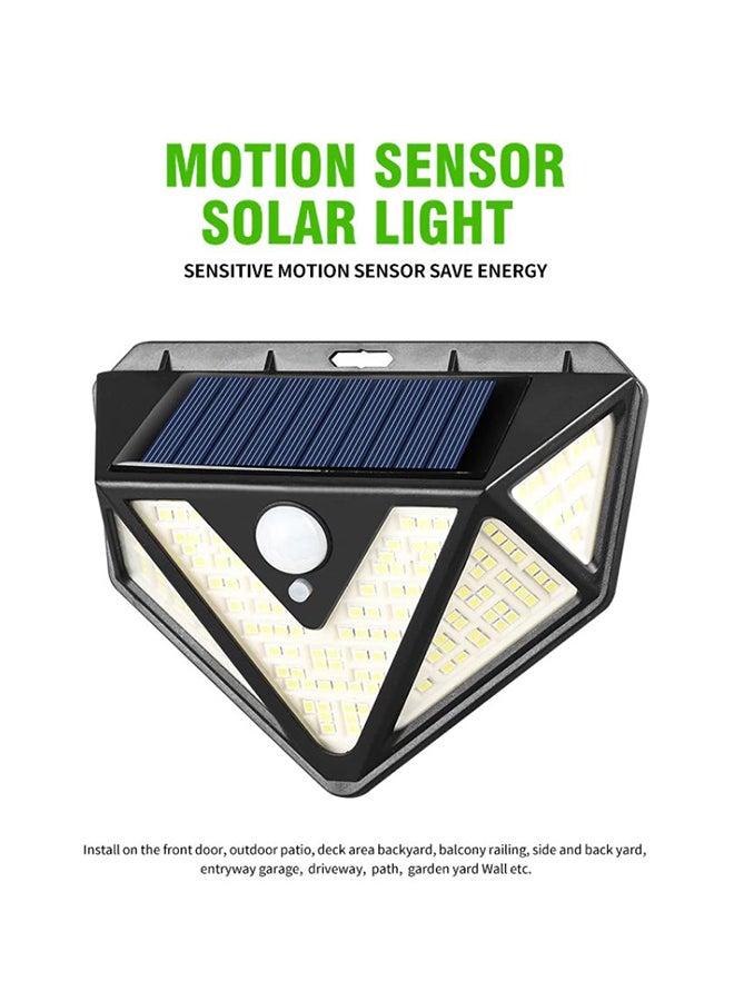 166 SMD Solar Body Sensor Lamp Outdoor Wall Light Black - Image 2