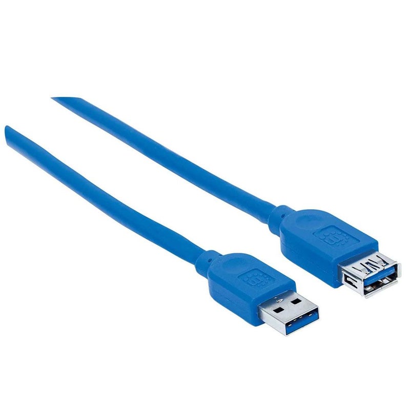 Manhattan - SuperSpeed USB 3.0 Type-A Male To Type-A Female Extension Cable Blue - Image 1