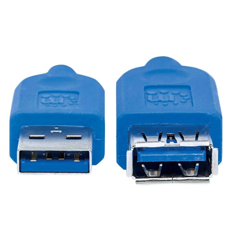 Manhattan - SuperSpeed USB 3.0 Type-A Male To Type-A Female Extension Cable Blue - Image 1