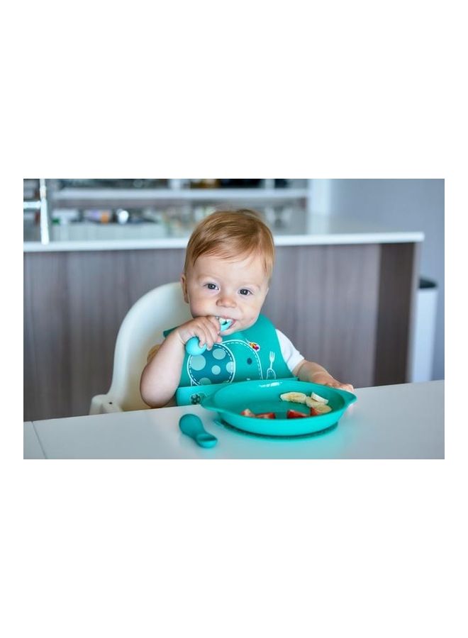 Marcus & Marcus Silicone Palm Grasp Spoon and Fork Set - Image 3