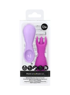 Marcus & Marcus Silicone Palm Grasp Spoon and Fork Set  - Image 2