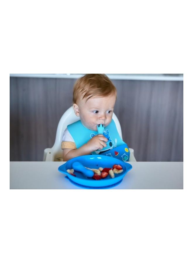 Marcus & Marcus Silicone Palm Grasp Spoon and Fork Set - Image 3