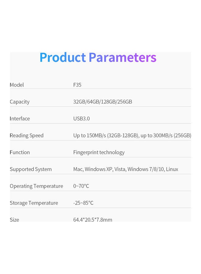 فلاش درايف F35 بمنفذ USB 3.0 128.0 GB - v1610266530/N43604018A_5