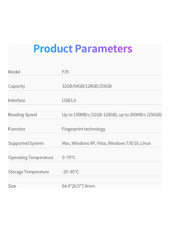 ليكسار - فلاش درايف F35 بمنفذ USB 3.0 128.0 GB - Image 1