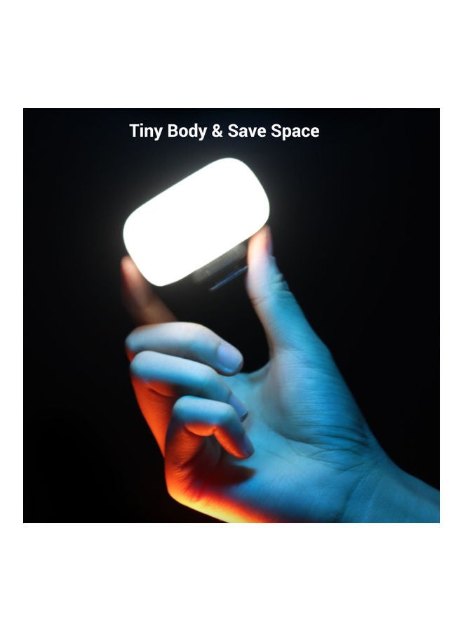 Ulanzi VL15RGB Mini RGB LED Video Light with Cold Shoe Mount Diffuser Black/White - Image 3