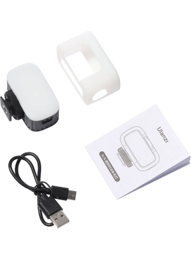 Ulanzi VL15RGB Mini RGB LED Video Light with Cold Shoe Mount Diffuser Black/White - Image 5