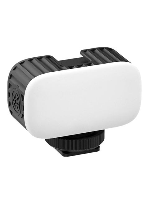 VL30 Mini LED Video Light with Cold Shoe Mount Diffuser Black/White