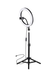 Generic LED Ring Light Photography Lamp Set with Tripod Black  - Image 1