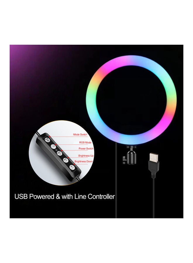RGB Ring Light with Phone Holder Multicolour - Image 5
