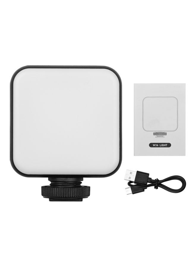 أندوير مصباح LED صغير لتصوير الفيديو مزود بوحدة تثبيت طراز W36 أسود - Image 3