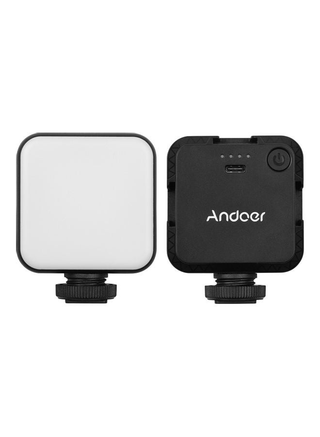 أندوير مصباح LED صغير لتصوير الفيديو مزود بوحدة تثبيت طراز W36 أسود - Image 5