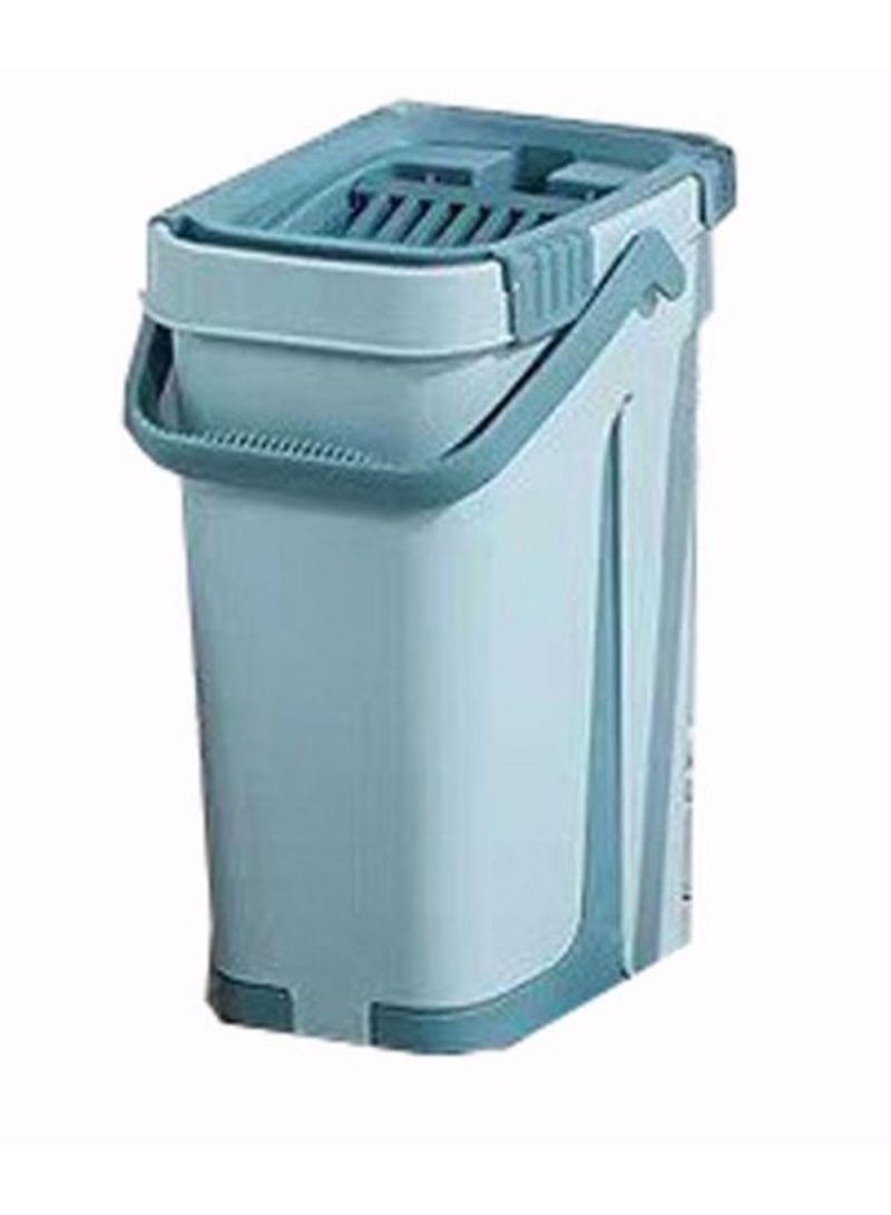 Microfiber Flat Mop With Bucket kit Blue - Image 1