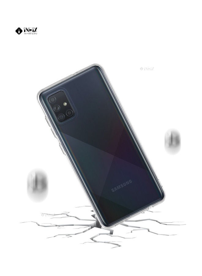 INEIX Silicone Case Cover For Samsung Galaxy A51 Transparent - Image 4