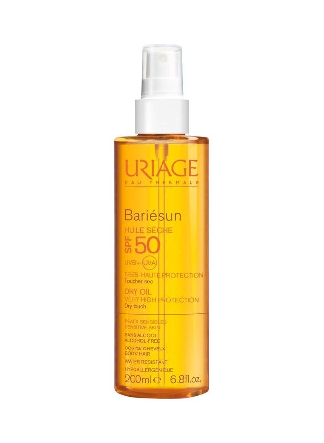 Uriage Bariesun Dry Touch Body And Hair Oil With Spf 50 200ml