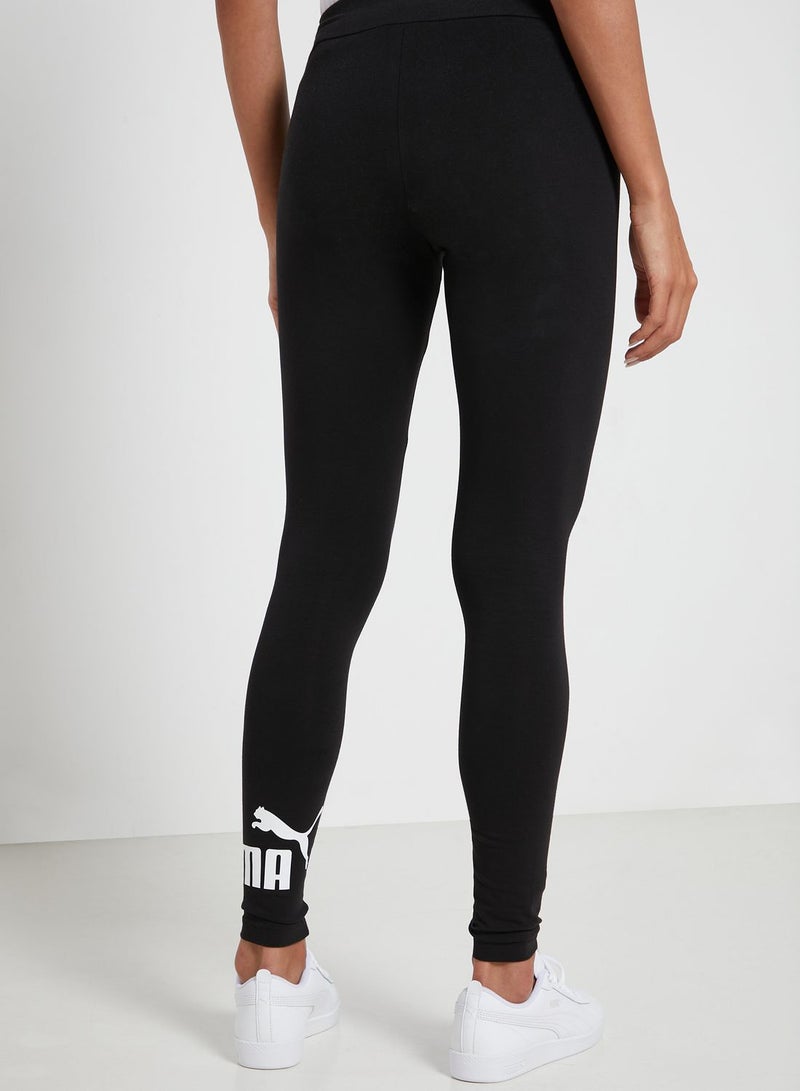 PUMA Elasticated Waistband Mid-Rise Legging Black - Image 2
