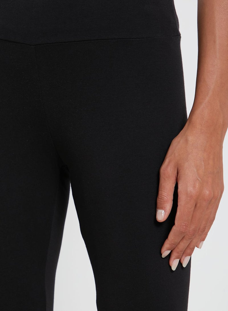 PUMA Elasticated Waistband Mid-Rise Legging Black - Image 3