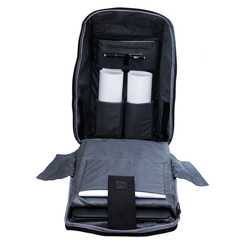 L'avvento Discovery Nylon Laptop Backpack Bag Grey/Black  - Image 4