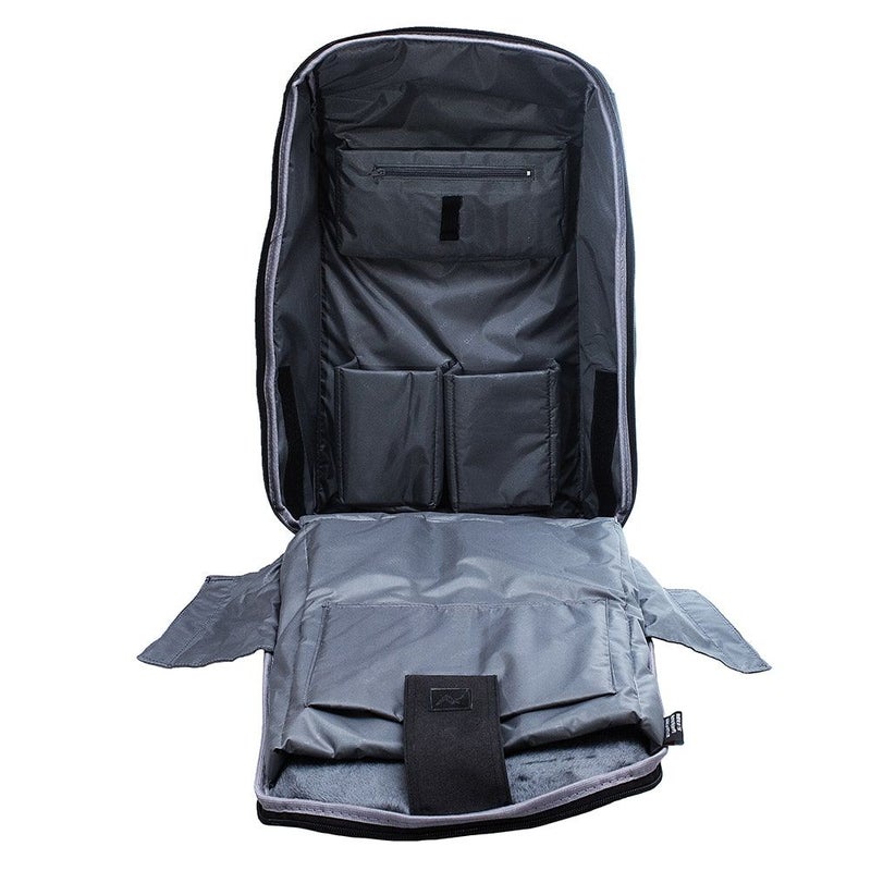 L'avvento Discovery Nylon Laptop Backpack Bag Grey/Black  - Image 5