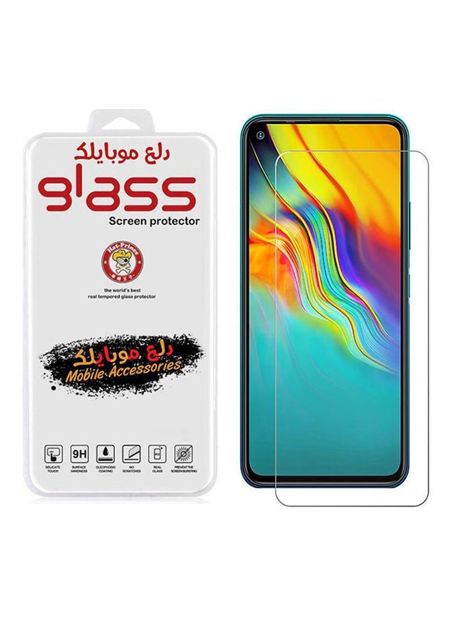 Dl3 موبيلك - لاصقة حماية للشاشة من الزجاج المقوى لموبايل إنفينيكس نوت 7 لايت/هوت 9 شفاف - Image 1