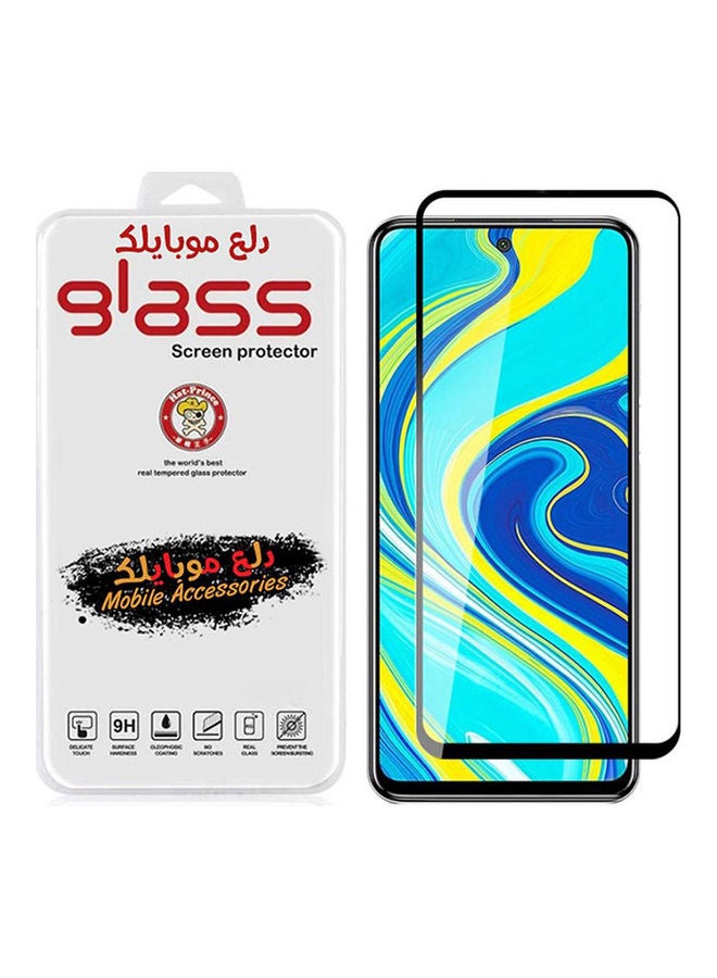 لاصقة حماية للشاشة بتغطية كاملة بحافة 5D وإطار أسود لهاتف شاومي ريدمي نوت 9 برو/ نوت 9S/ نوت 9 برو ماكس شفاف/ أسود
