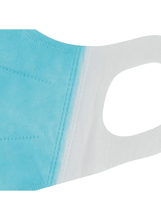 SMART PHARMA 50-Piece 3D Protective Mask Blue/White  - Image 4