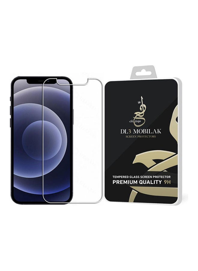 Dl3 موبيلك لاصقة حماية للشاشة من الزجاج المقوى لهاتف أبل آيفون 12 برو (6.1 بوصات) شفاف