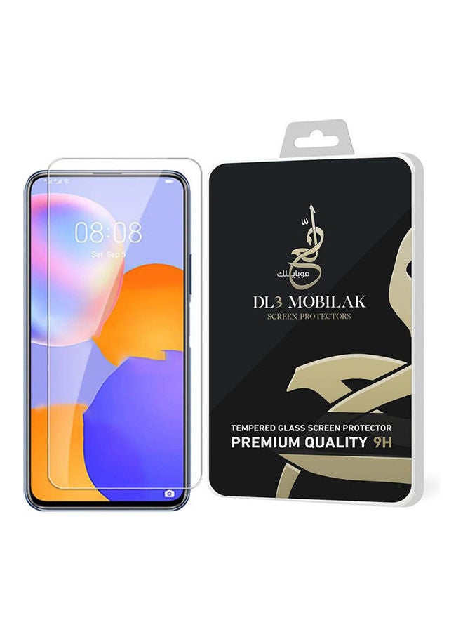 Dl3 موبيلك لاصقة حماية للشاشة من الزجاج المقوى لهاتف هواوي Y9a شفاف