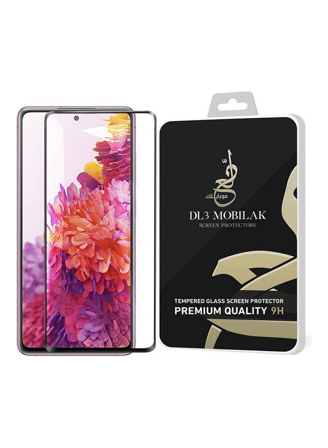 Dl3 موبيلك لاصقة حماية للشاشة بالكامل بإطار أسود لهاتف سامسونج جالاكسي S20 FE/ S20 إصدار فان شفاف