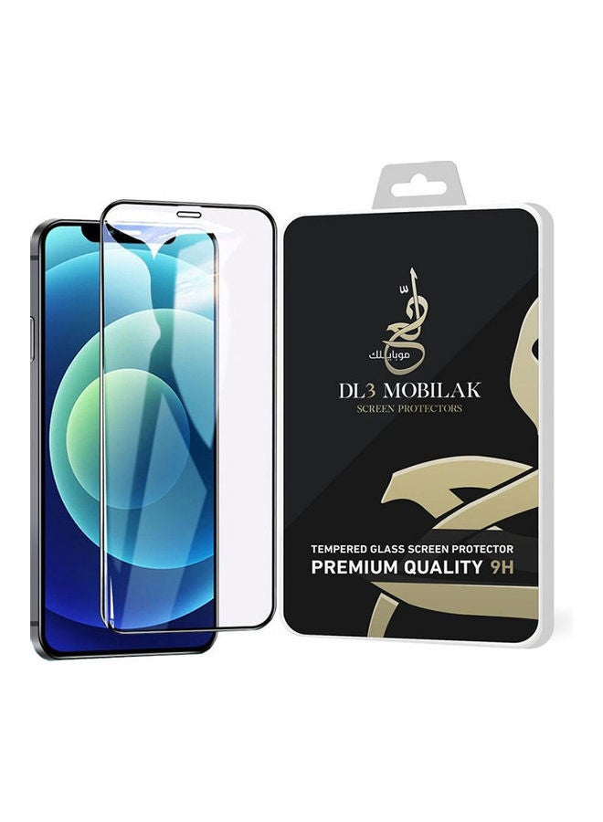 Dl3 موبيلك لاصقة حماية 6D بتغطية كاملة وحافة مستديرة 2.5D مقاس 6.7 بوصة لهاتف آيفون 12 برو ماكس شفاف