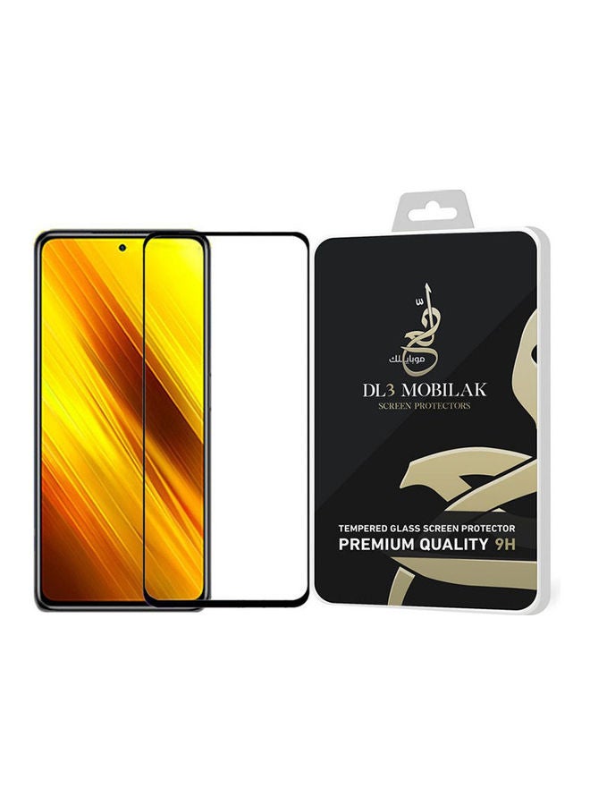 لاصقة حماية للشاشة بتغطية كاملة لهاتف شاومي بوكو X3 شفاف