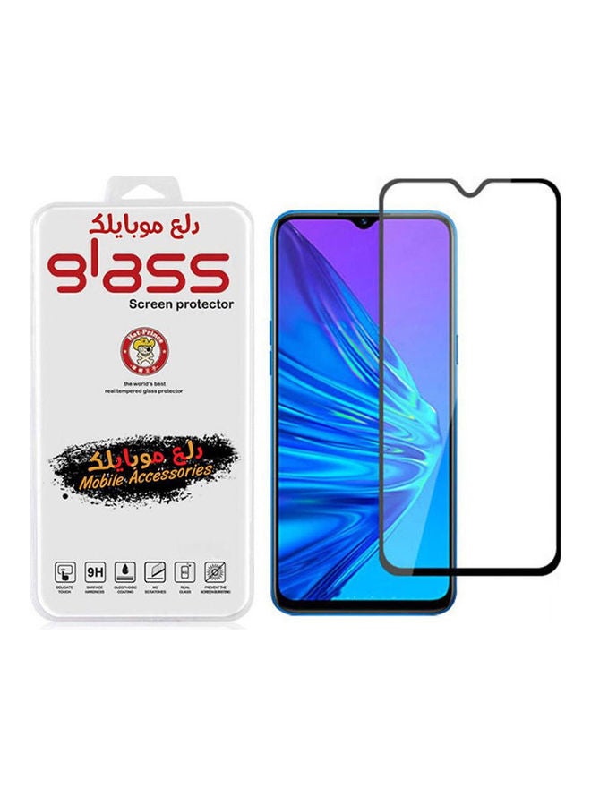 لاصقة حماية كاملة للشاشة خماسية الأبعاد لهاتف أوبو رينو 3 بإطار أسود شفاف/ أسود