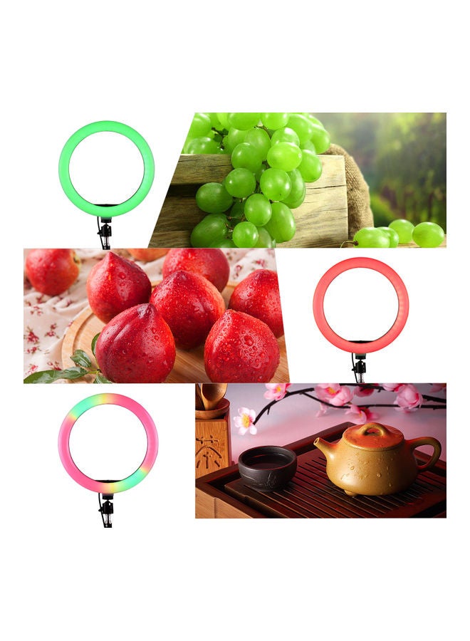 10 Inch LED Ring Light Photography Lamp Set Black - Image 2