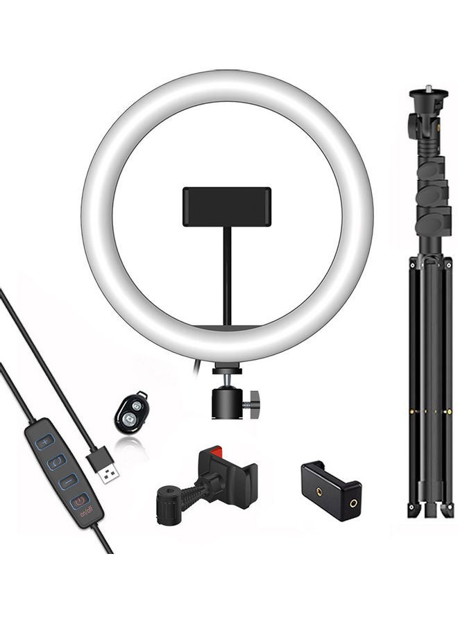 طقم حلقة إضاءة LED مقاس 10 بوصات أسود - Image 1