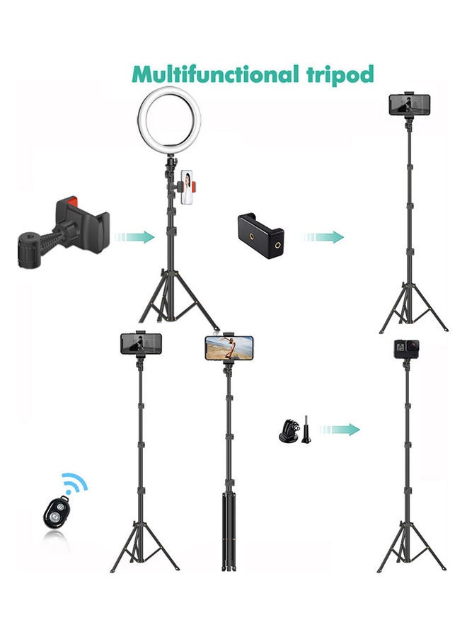 طقم حلقة إضاءة LED مقاس 10 بوصات أسود - Image 2