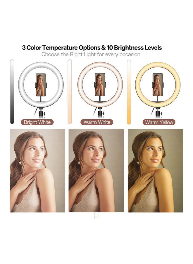 طقم حلقة إضاءة LED مقاس 10 بوصات أسود - Image 5