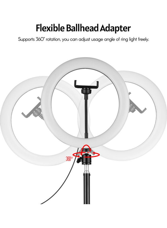 10 Inch Metal LED Ring Light Black - Image 5