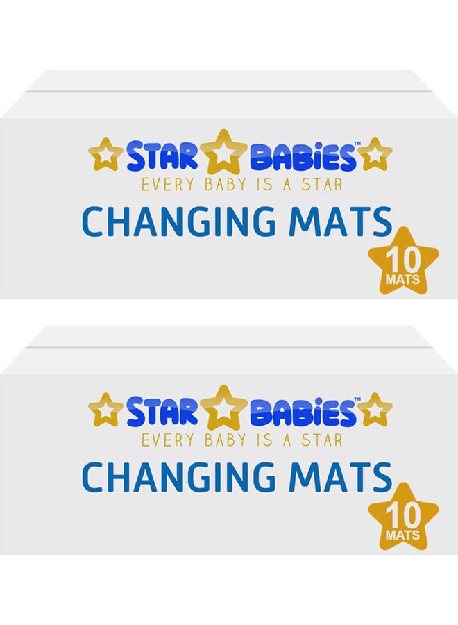STAR BABiES - Pack of 2 10-Count Disposable Changing Mat - Image 1