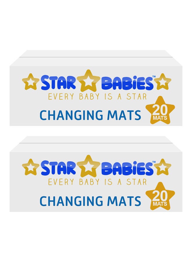 ستار بيبيز 20 قطعة من بساط تغيير الحفاضات للاستخدام مرة واحدة - Image 1