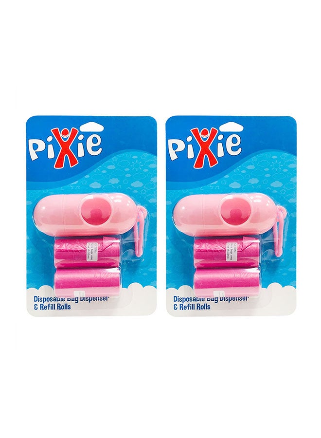 Pixie - 2-Piece Disposable Bag Dispenser With Refill Rolls - Image 1