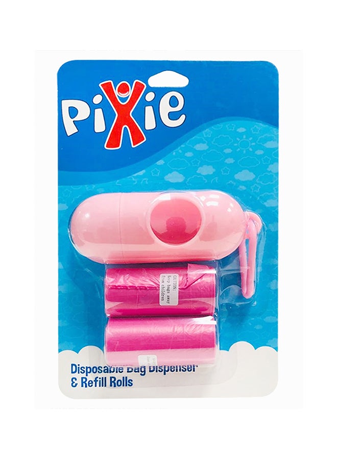 Pixie - 2-Piece Disposable Bag Dispenser With Refill Rolls - Image 1