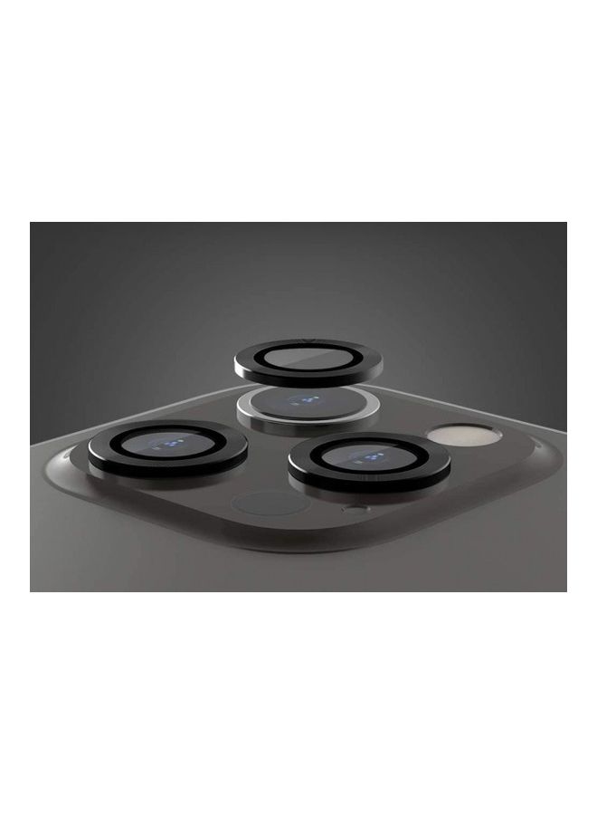 Camera Lens Protector Glass For iPhone 12 Pro Max black - Image 2