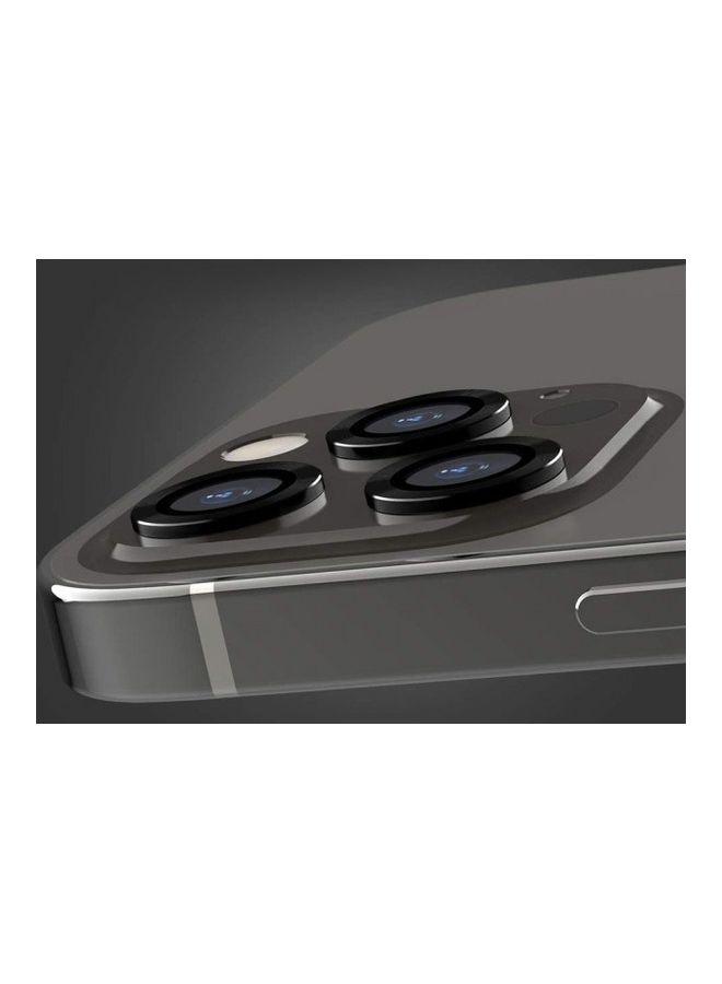 Camera Lens Protector Glass For iPhone 12 Pro Max black - Image 3