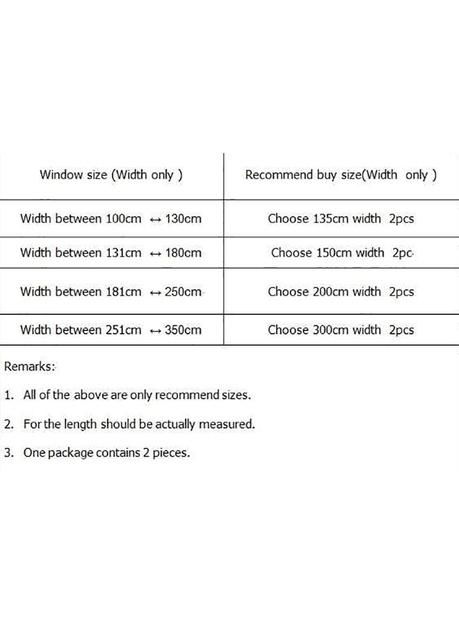Generic - Full Blackout Curtains For Bedroom Pink 300x270cm - Image 1