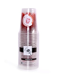 Fun 25-Piece Valentine Disposable Cup Red/Clear  - Image 1