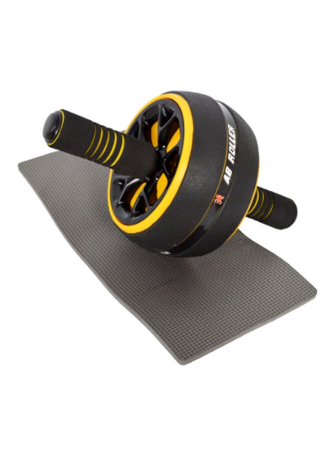 عجلة دوارة لتمارين البطن والعضلات AB مع بساط