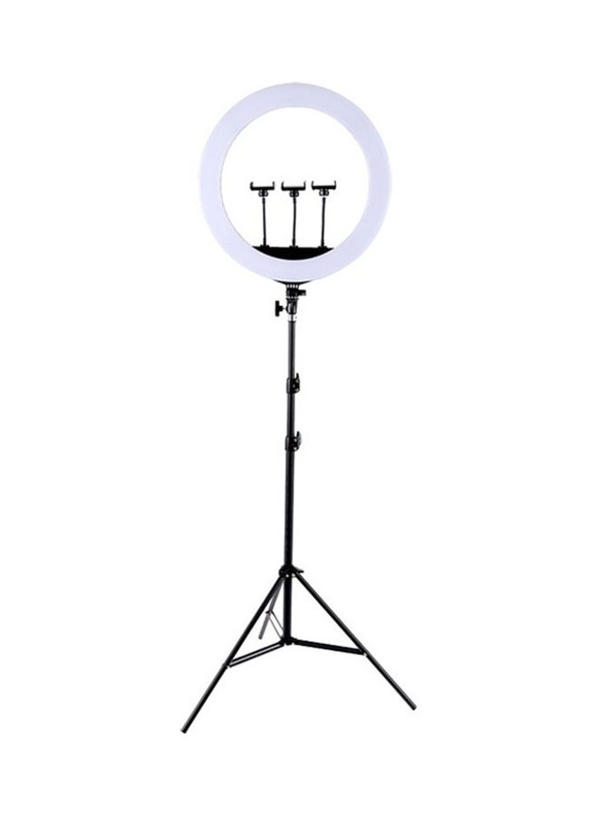 LED Tripod Mount Ring Light Black - Image 1